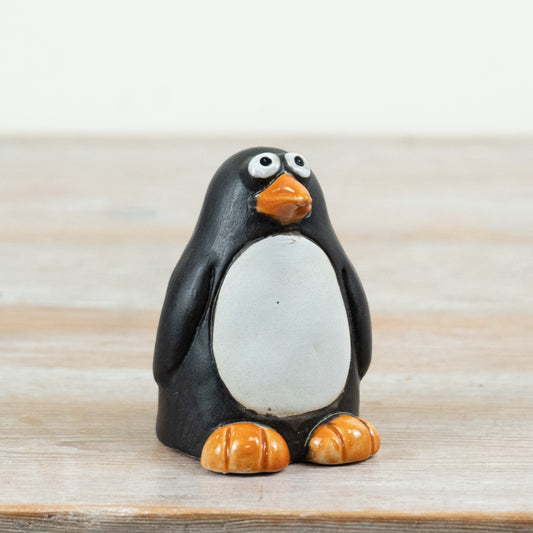 Little Lookers Penguin Ornament Ceramic Penguin Decoration Coastal Christmas Home Décor Gift 9.9cm