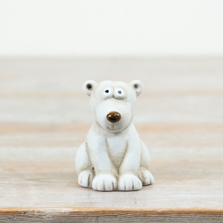 Little Lookers Rustic Polar Bear, 6.5cm