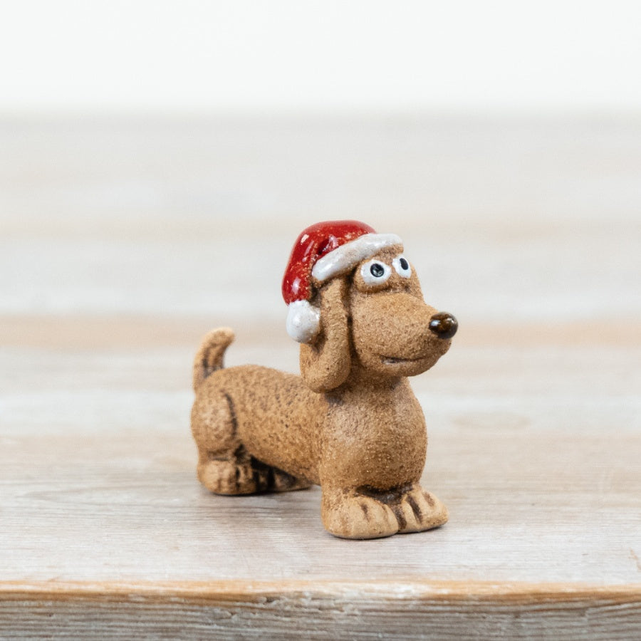 Little Lookers Christmas Sausage Dog Ornament Festive Dachshund Decoration Home Décor Gift 7.8cm