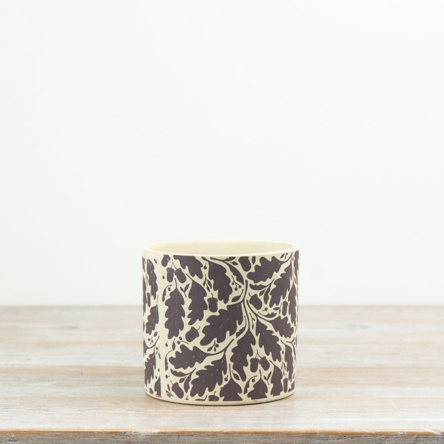 Oak Leaf Planter Pot Woodland Botanical Plant Pot Country Cottage Home Decor 13.5cm