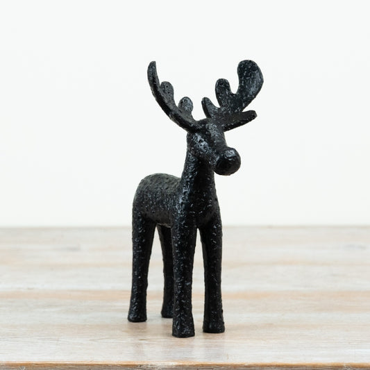 Rustic Stag Ornament Decorative Deer Figure Woodland Home Décor Country Style Accent 22.5cm