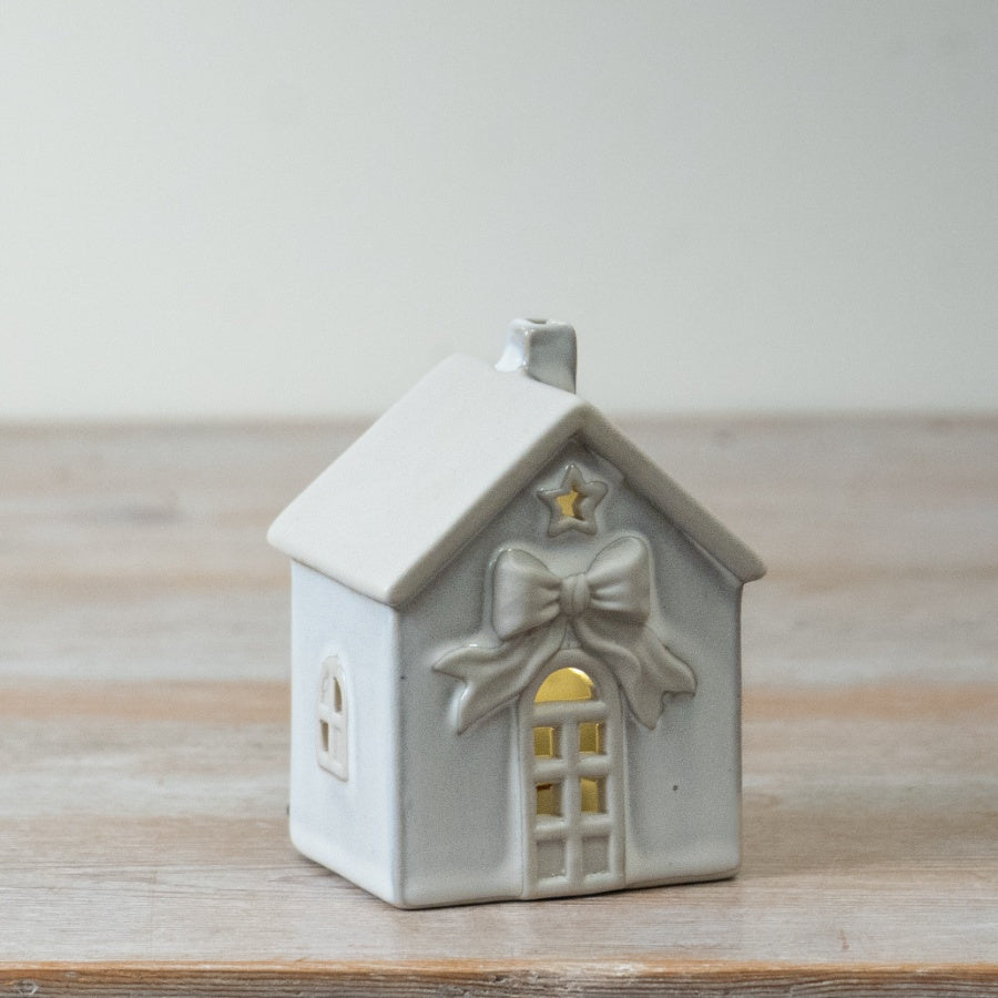 Natural LED Bow House, 10.7cm