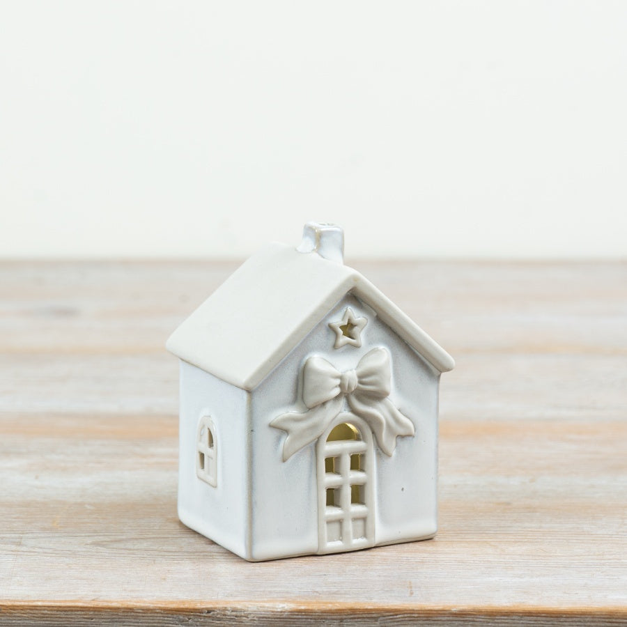 Natural LED Bow House, 10.7cm