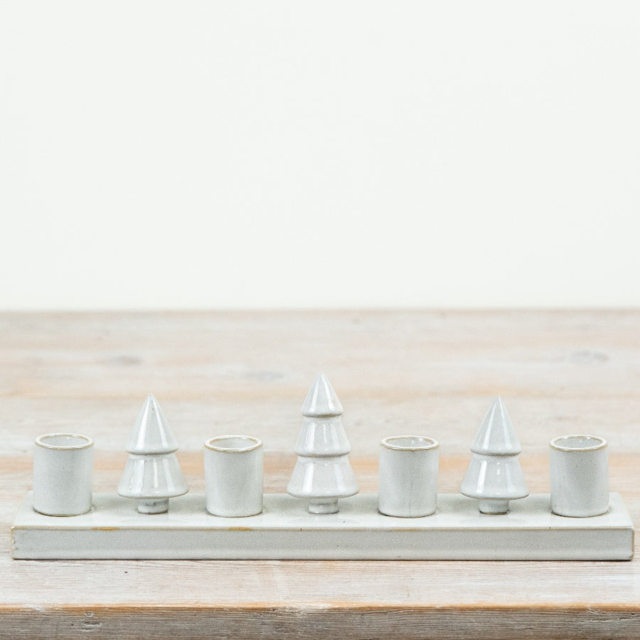 Ceramic Christmas Tree Candle Holder
