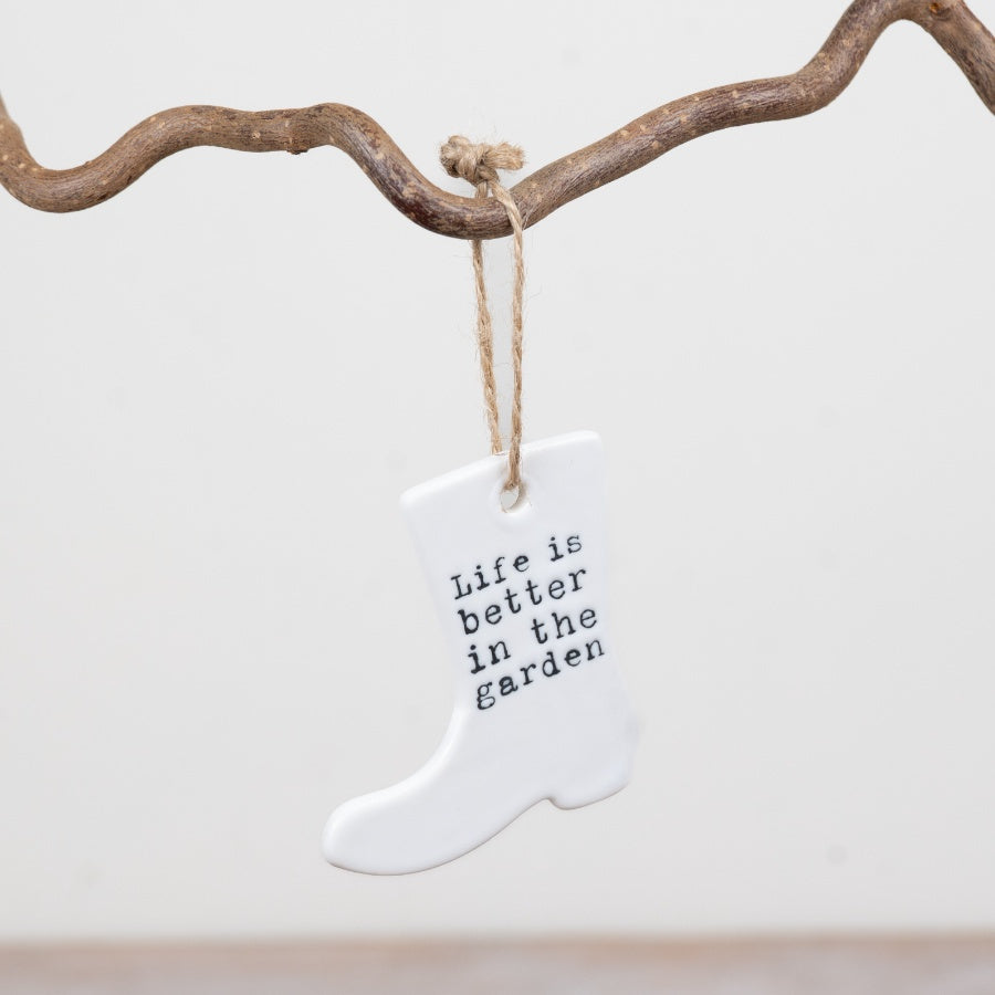 Life is better In The Garden Boot, 6.5cm