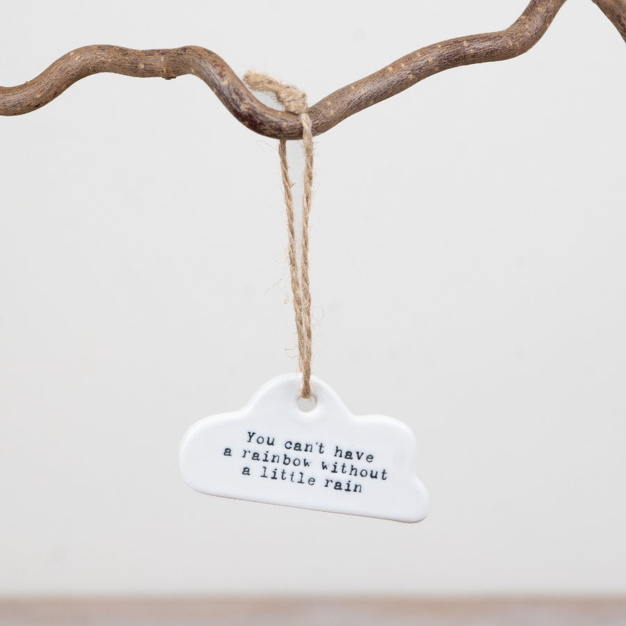 "You can't have rainbow Cloud Hanger, 6cm