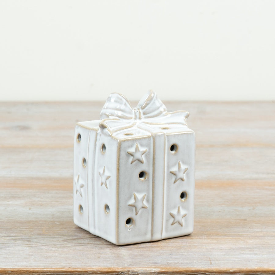 LED Porcelain Present Box, 11cm