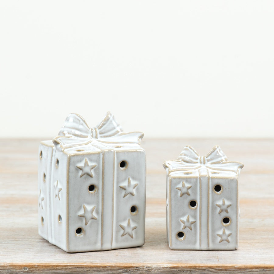 LED Porcelain Present Box, 11cm