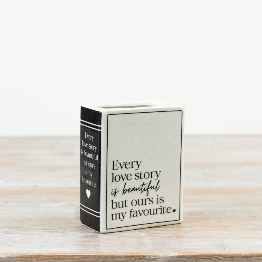 10.5cm Every Love Story Book Vase