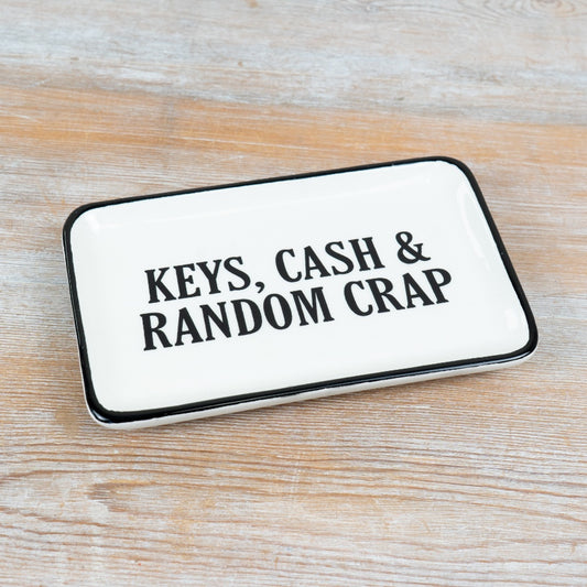 "Key, Cash & Random Crap"Tray, 16.5cm