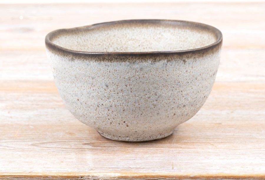 Earthy Speckled Bowl Ceramic Serving Bowl Speckled Glaze Tableware Rustic Kitchen Dining Décor 13.5x13.5x7.5cm Item #81793