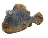 Little Lookers Blue Fish Ornament, 7.4cm