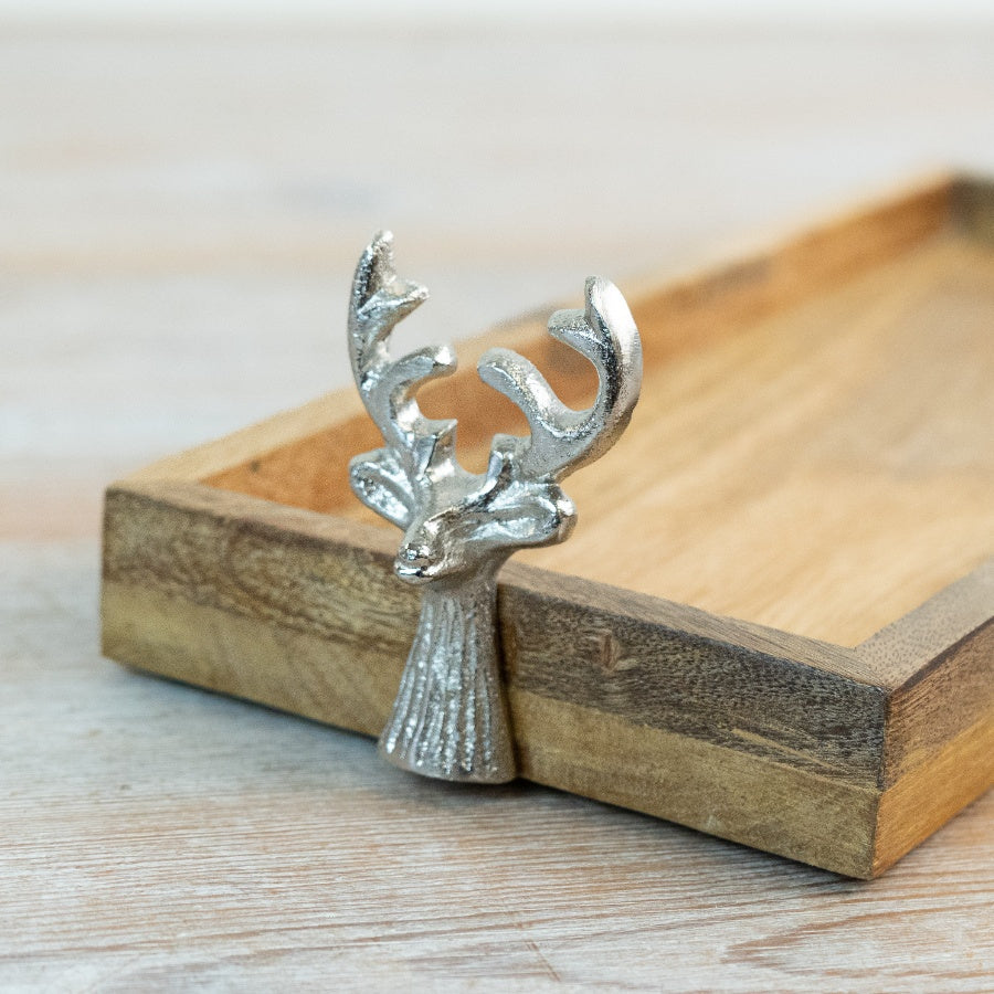 Tray with Reindeer Handle, 44cm