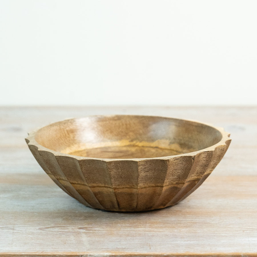 Mango Wood Bowl, 23cm