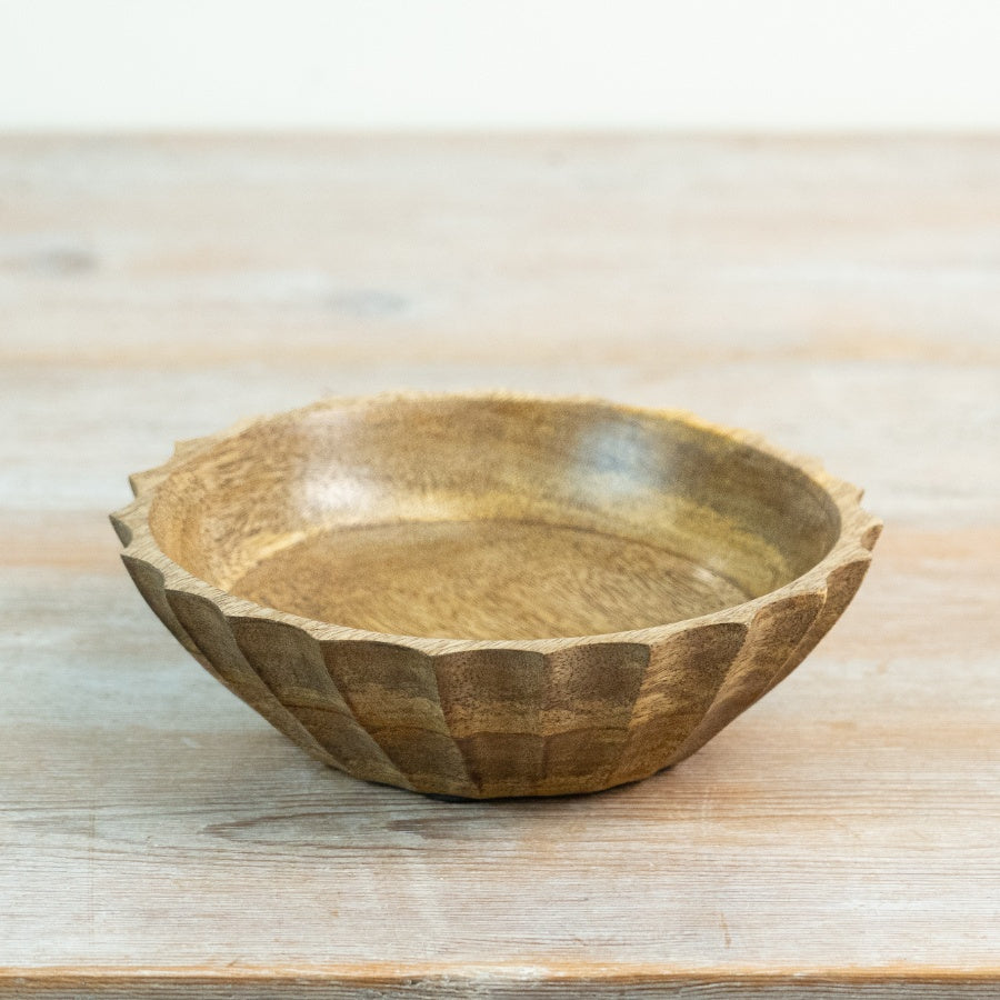 Mango Wood Bowl, 23cm