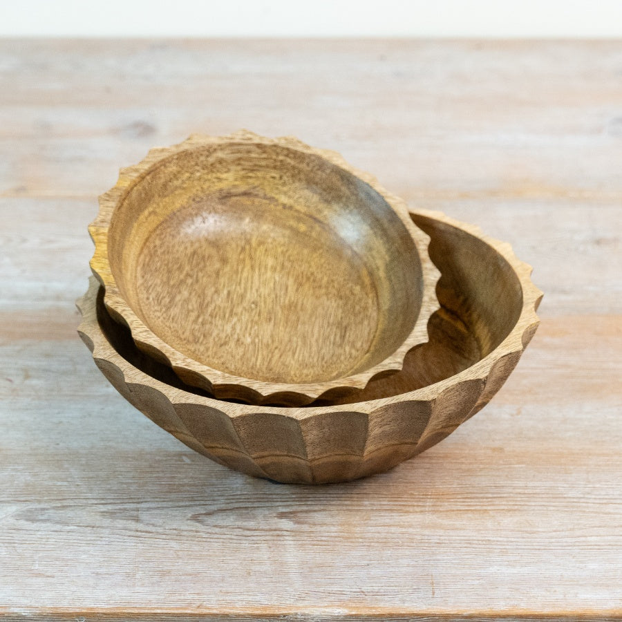 Mango Wood Bowl, 17cm