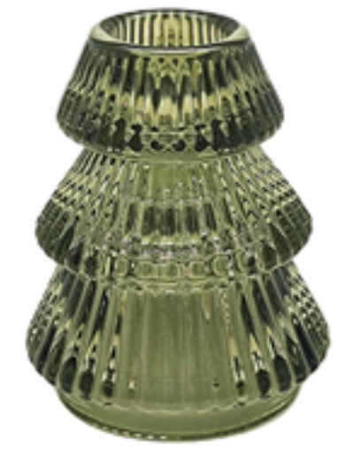 Green Candle Holder Glass Taper Decorative Green Candlestick Home Décor 8cm Item #82721