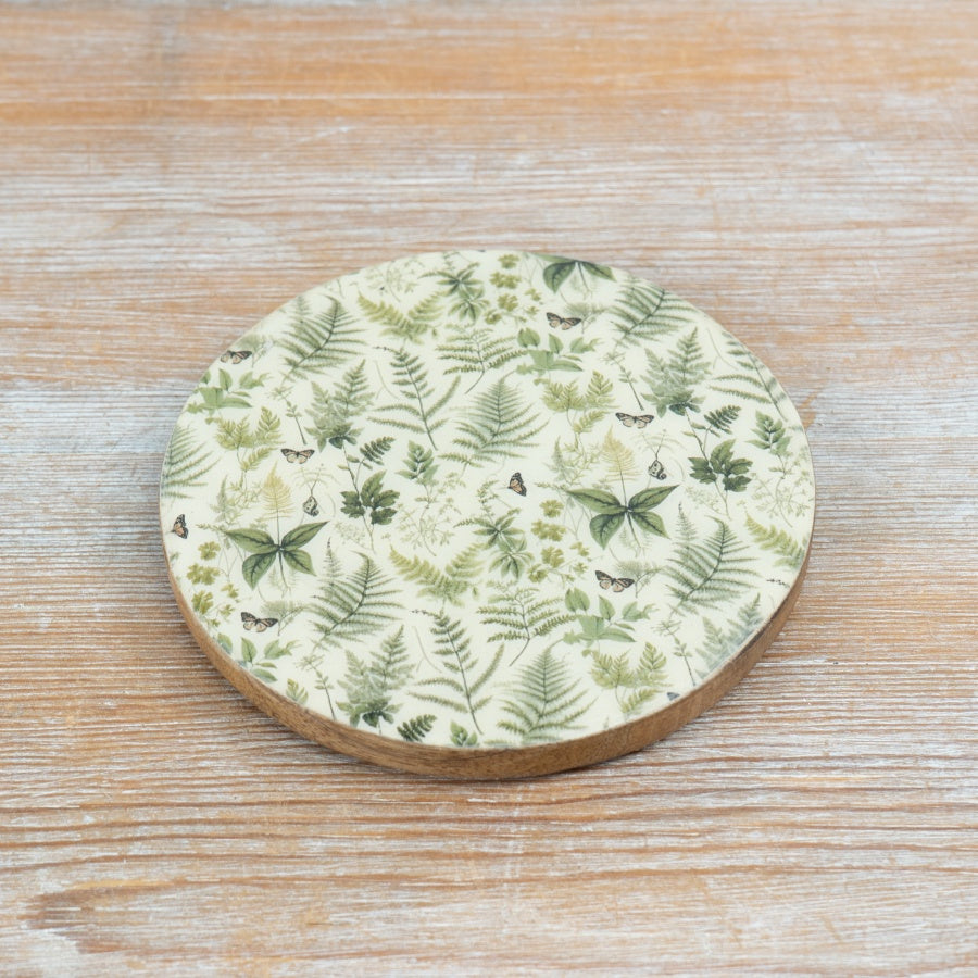 Green Fern Plate, 10cm
