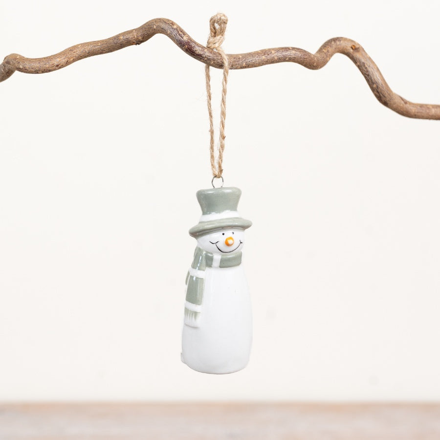 Hanging Snowman Ornament Christmas Tree Decoration Festive Hanging Ornament Winter Home Décor 8cm Item #83080