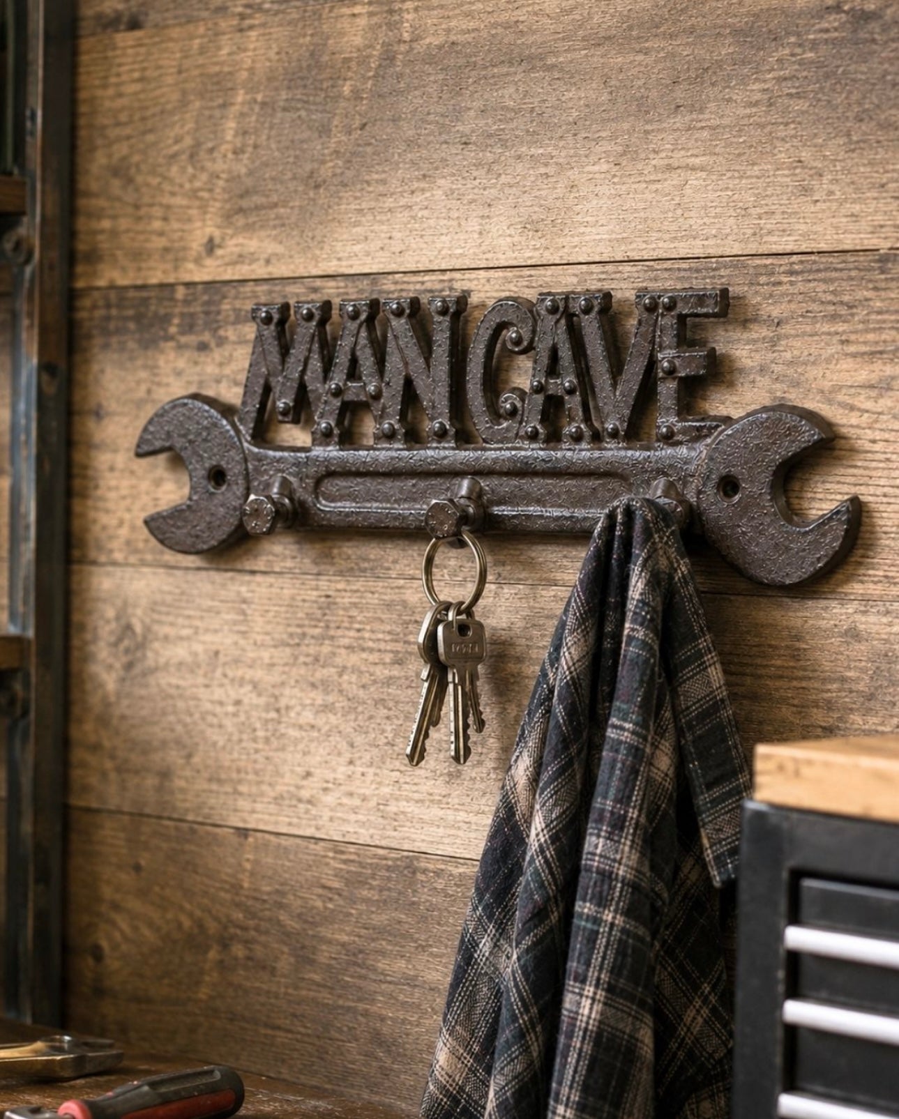 Man Cave Wall Hook Durable Metal Hook for Keys, Coats, and Decor