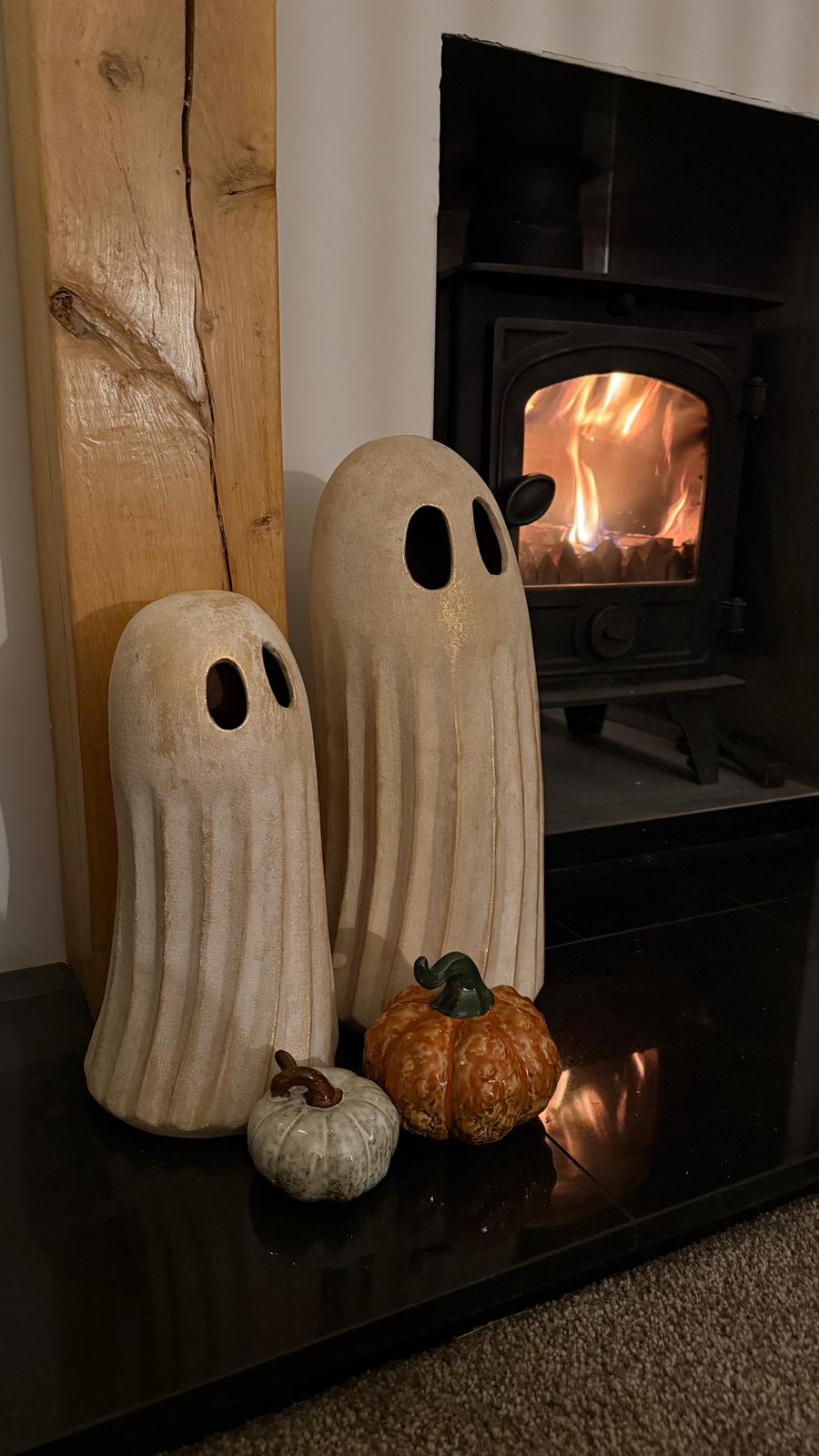 Small White Ghost Ornament, 20cm