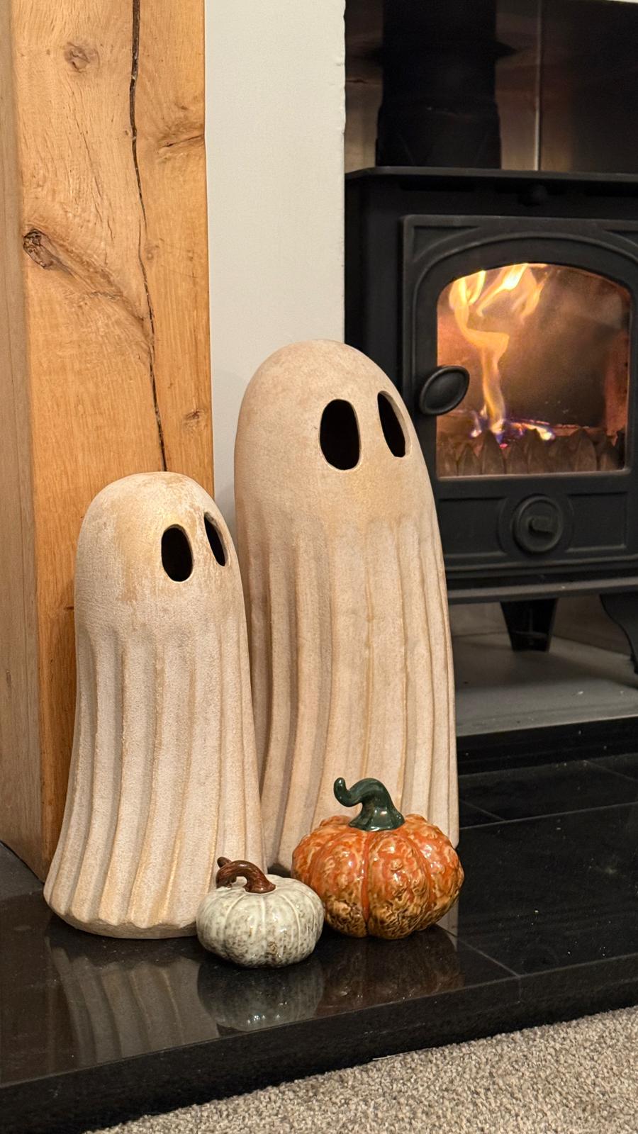 Small White Ghost Ornament, 20cm