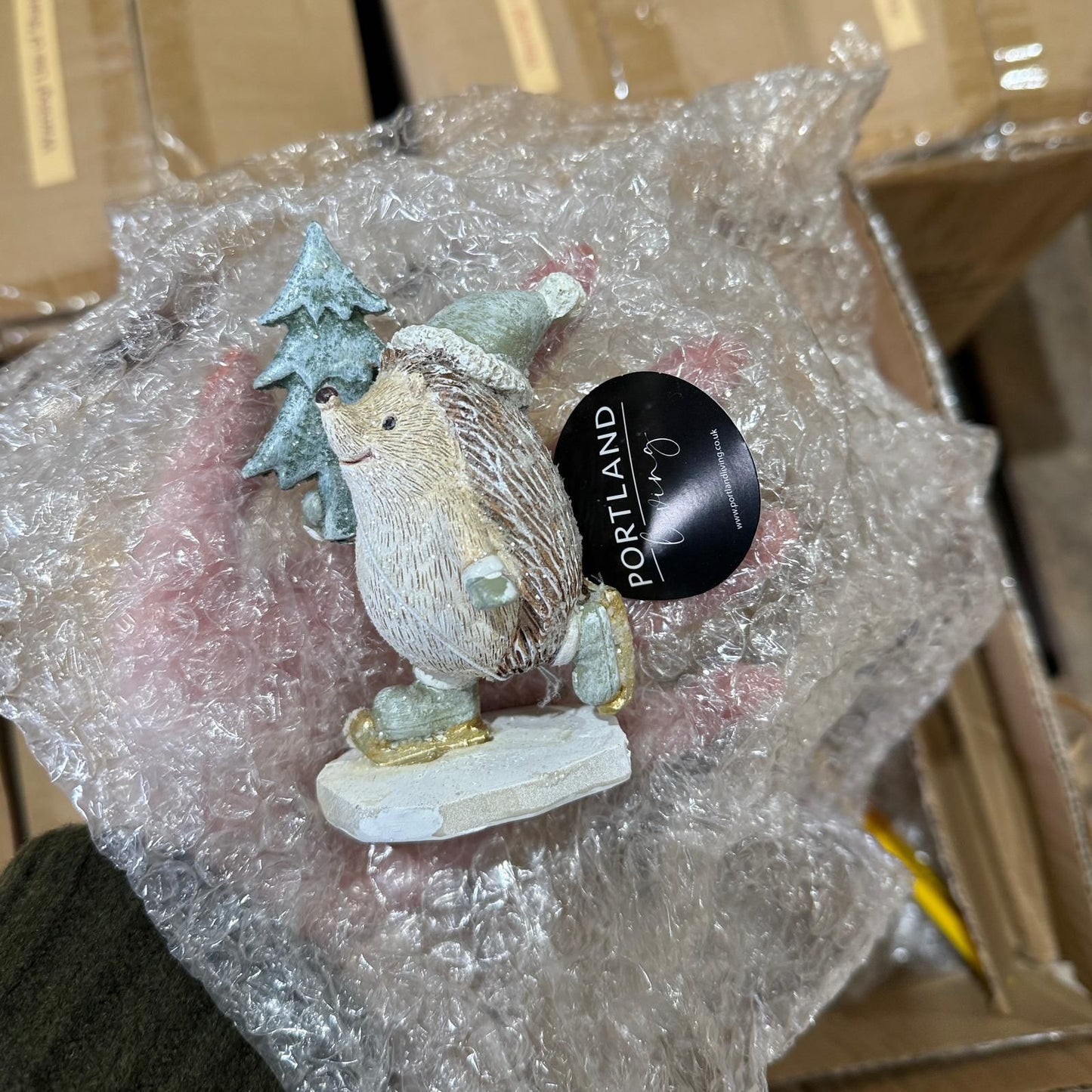 Sage Green Skating Hedgehog