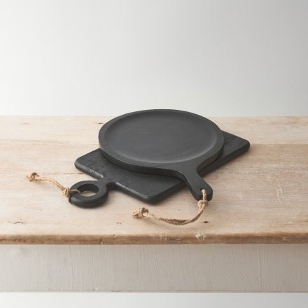 30cm Black Board with Handle - Chalkboard Sign for Messages or Menus - Cutting Board - Kitchenware - Tableware