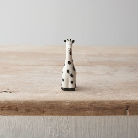 6cm Porcelain Giraffe Ornament Figurine - Adorable Safari Decor Accent