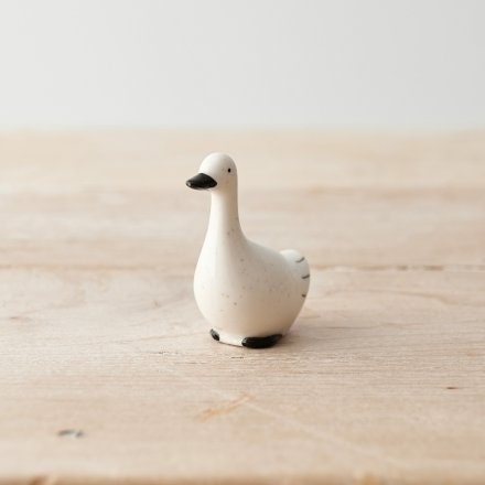 Mini Ceramic Duck Decoration, 5.5cm - Adorable Small Ornament for Home Decor