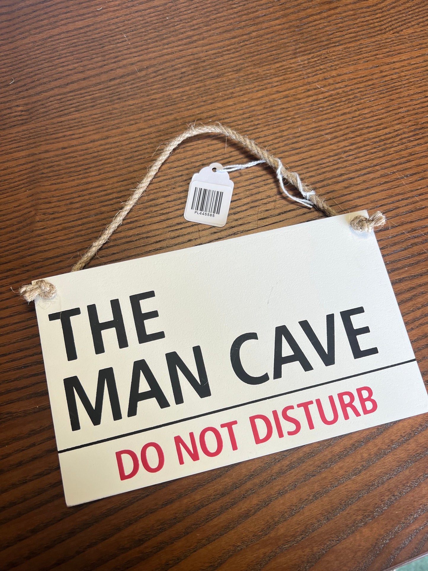 Hanging Sign 'The Man Cave' - Rustic Decor Accent for Personalized Space