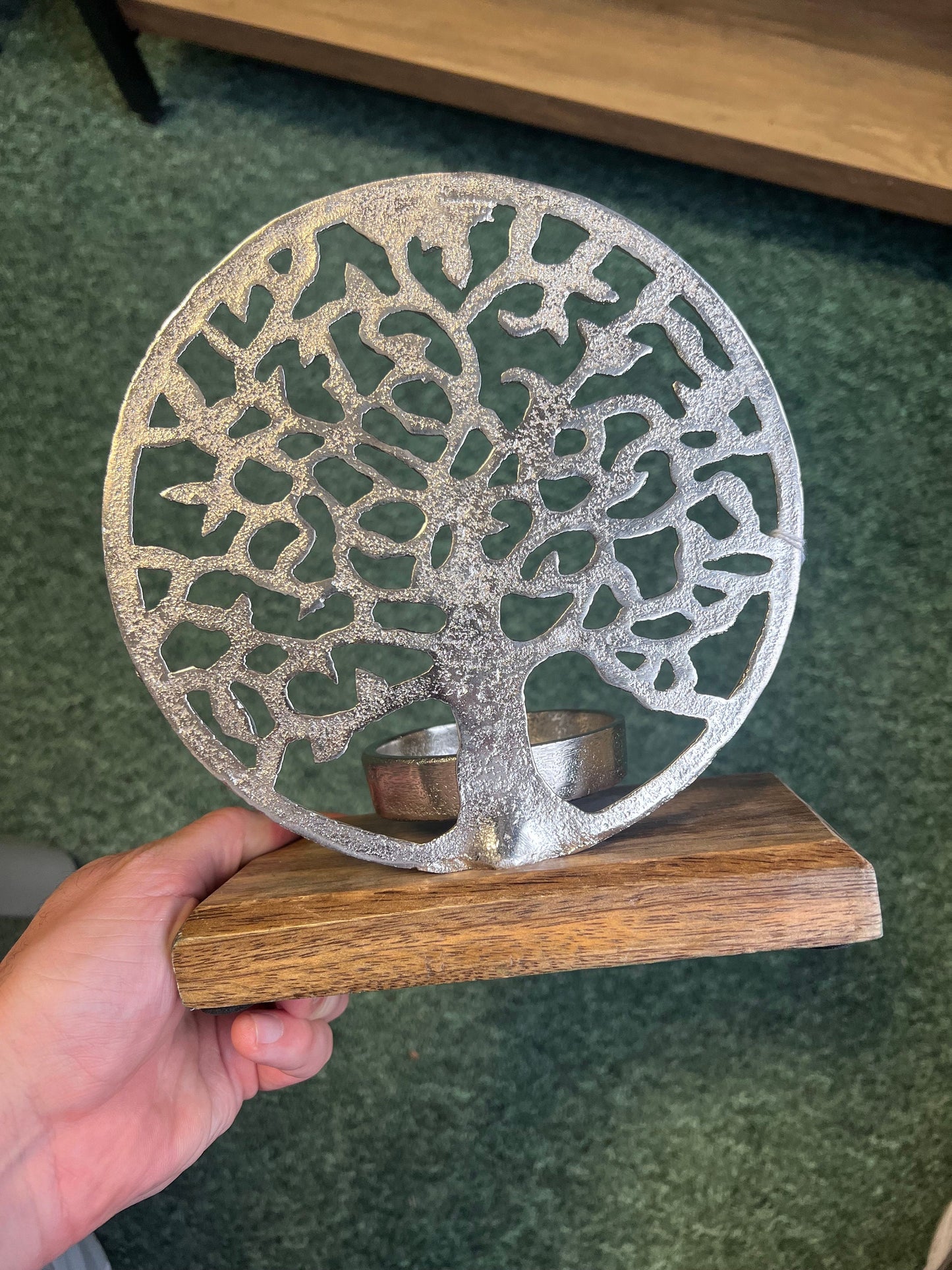 20cm Tree of Life Candle Holder - Spiritual and Elegant Decor Accent